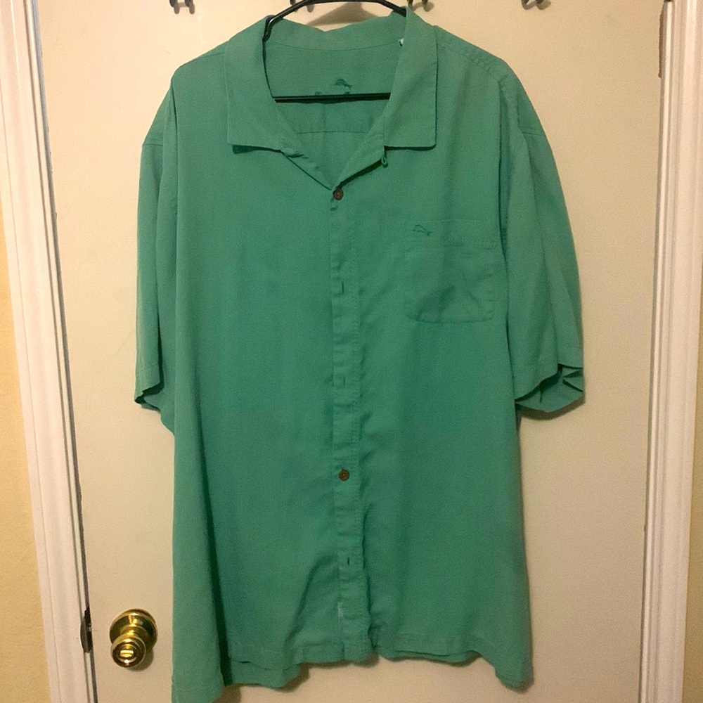 Tommy Bahama 3X Green Button Up Shirt